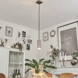 hofstein Suspension Javel Nickel mat, 1 lumière* Lampes Modernes