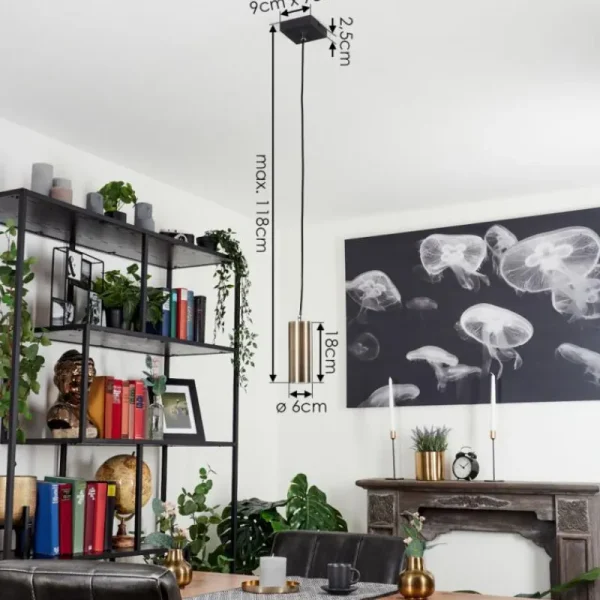 hofstein Suspension Javel Noir, 1 lumière* Lampes Modernes