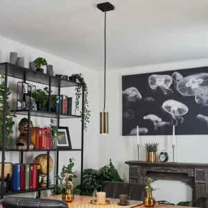 hofstein Suspension Javel Noir, 1 lumière* Lampes Modernes