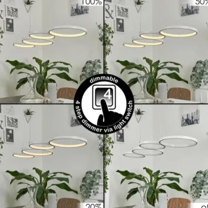 hofstein Suspension Kermoguen LED Blanc, 1 lumière* Lampes Modernes