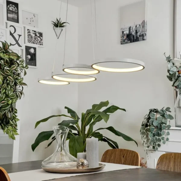 hofstein Suspension Kermoguen LED Blanc, 1 lumière* Lampes Modernes