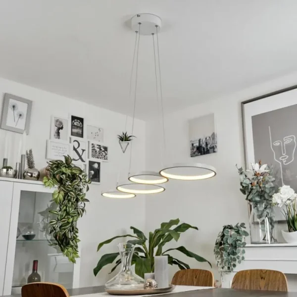 hofstein Suspension Kermoguen LED Blanc, 1 lumière* Lampes Modernes