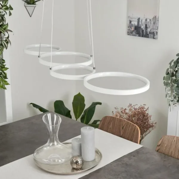hofstein Suspension Kermoguen LED Blanc, 1 lumière* Lampes Modernes