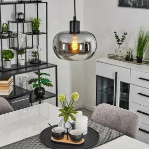 hofstein Suspension Lissy Noir, 1 lumière* Lampes Modernes