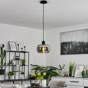 hofstein Suspension Lissy Noir, 1 lumière* Lampes Modernes