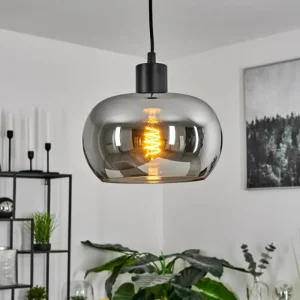 hofstein Suspension Lissy Noir, 1 lumière* Lampes Modernes