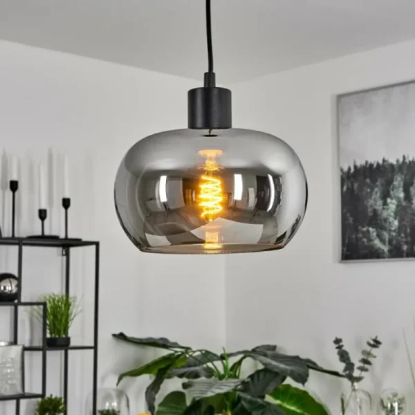 hofstein Suspension Lissy Noir, 1 lumière* Lampes Modernes