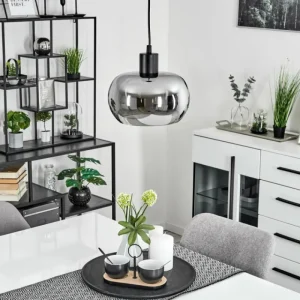 hofstein Suspension Lissy Noir, 1 lumière* Lampes Modernes