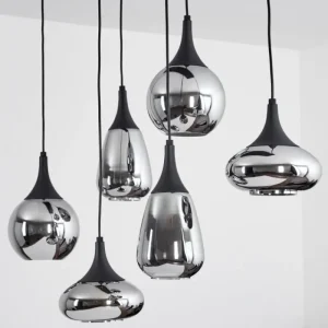 hofstein Suspension Maynal Noir, 6 lumières* Lampes Modernes
