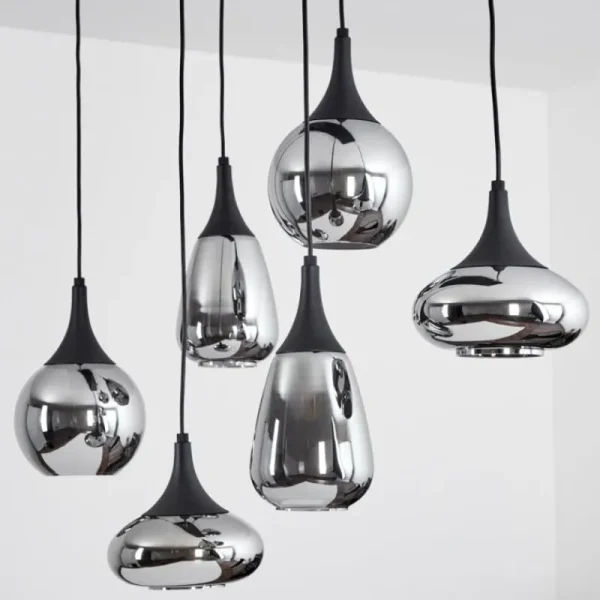 hofstein Suspension Maynal Noir, 6 lumières* Lampes Modernes