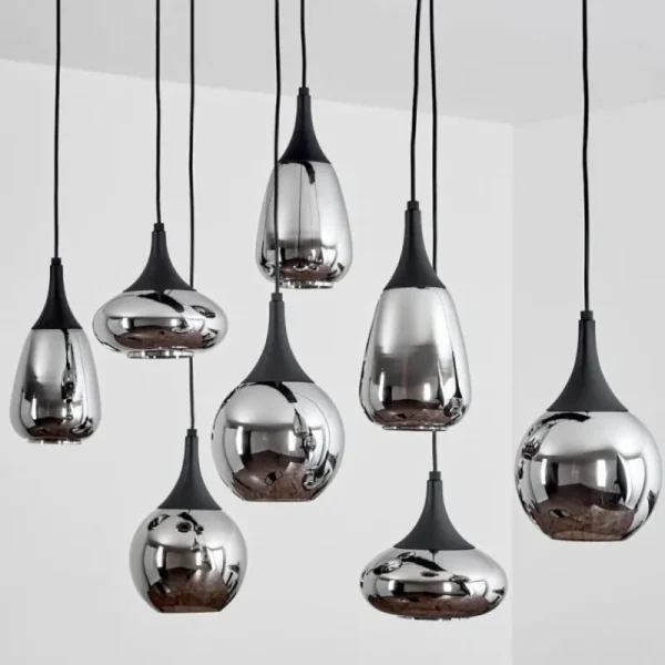 hofstein Suspension Maynal Noir, 8 lumières* Lampes Modernes