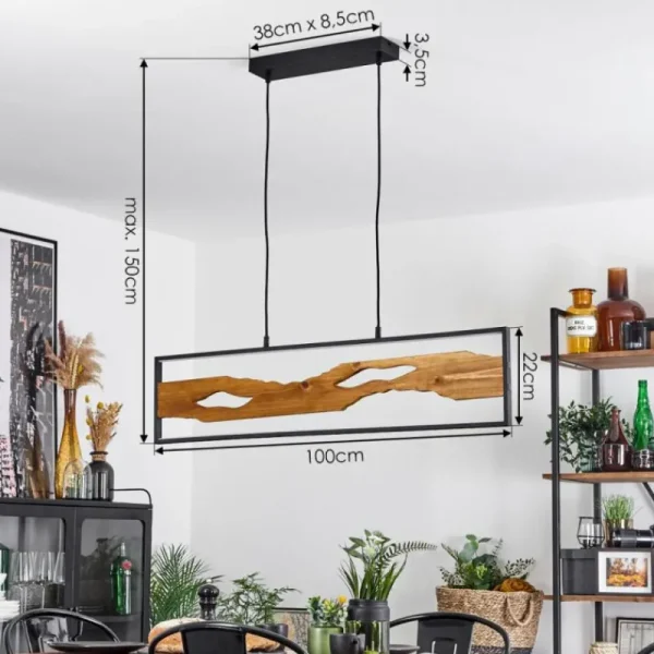 hofstein Suspension Nevogilde LED Noir, 1 lumière* Lampes Modernes
