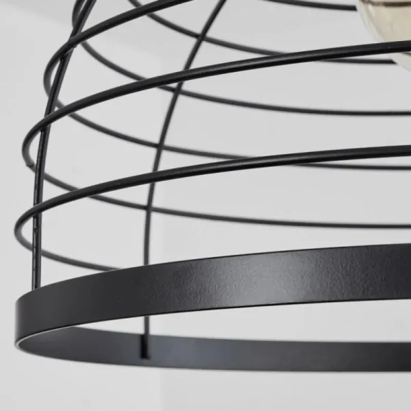 hofstein Suspension Omba Écru, Noir, 1 lumière* Lampes Modernes