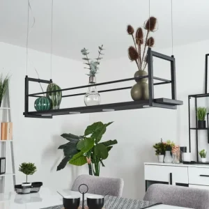 hofstein Suspension Quirihue LED Noir, Blanc, 6 lumières* Lampes Modernes
