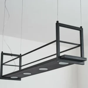 hofstein Suspension Quirihue LED Noir, Blanc, 6 lumières* Lampes Modernes
