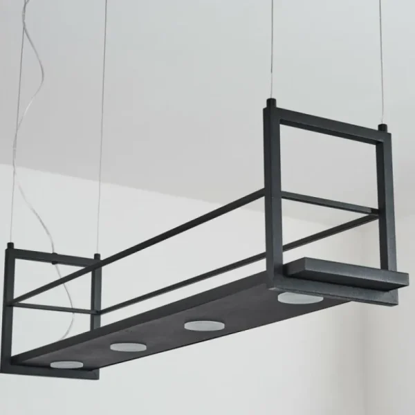 hofstein Suspension Quirihue LED Noir, Blanc, 6 lumières* Lampes Modernes