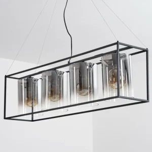 hofstein Suspension Sarniguet Noir, 4 lumières* Lampes Modernes
