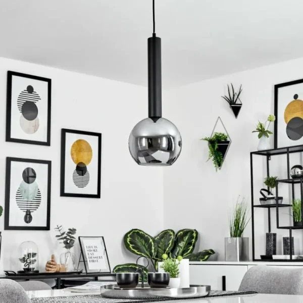 hofstein Suspension Trezeste Noir, 1 lumière* Lampes Modernes
