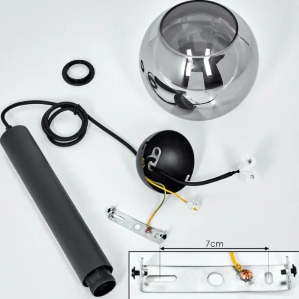 hofstein Suspension Trezeste Noir, 1 lumière* Lampes Modernes