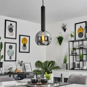 hofstein Suspension Trezeste Noir, 1 lumière* Lampes Modernes