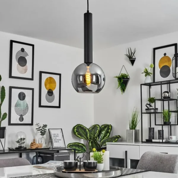 hofstein Suspension Trezeste Noir, 1 lumière* Lampes Modernes