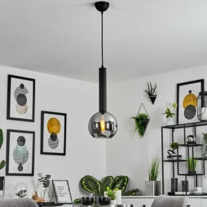 hofstein Suspension Trezeste Noir, 1 lumière* Lampes Modernes