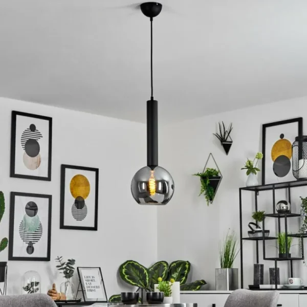 hofstein Suspension Trezeste Noir, 1 lumière* Lampes Modernes