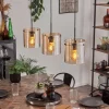 hofstein Suspension - Verre 20 cm Parane Ambre, 3 lumières* Lampes En Verre