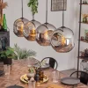 hofstein Suspension - Verre 30 cm Ripoll Chrome, 4 lumières* Lampes En Verre