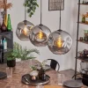 hofstein Suspension - Verre 30 cm Ripoll Fumé, 3 lumières* Lampes Modernes