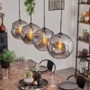 hofstein Suspension - Verre 30 cm Ripoll Fumé, 4 lumières* Lampes Modernes