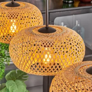 hofstein Suspension - Verre 25 cm Ripoll Écru, 4 lumières* Lampes Modernes