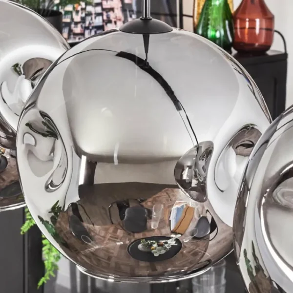 hofstein Suspension - Verre 30 cm Ripoll Fumé, 4 lumières* Lampes Modernes