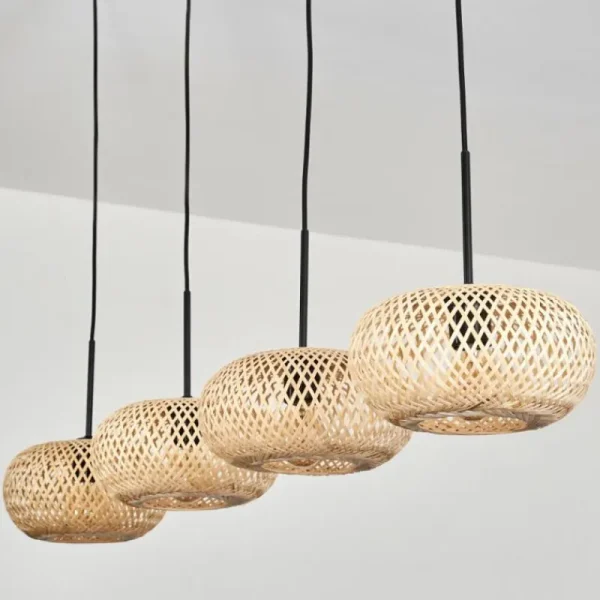 hofstein Suspension - Verre 25 cm Ripoll Écru, 4 lumières* Lampes Modernes