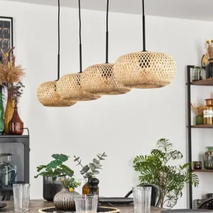hofstein Suspension - Verre 25 cm Ripoll Écru, 4 lumières* Lampes Modernes