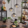 hofstein Suspension - Verre Apedo Clair, Fumé, 3 lumières* Lampes Modernes