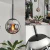 hofstein Suspension - Verre Gastor Fumé, 1 lumière* Lampes Modernes