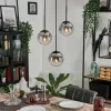 hofstein Suspension - Verre Gastor Clair, Fumé, 3 lumières* Lampes Modernes