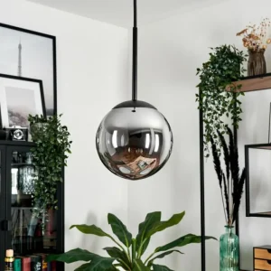 hofstein Suspension - Verre Gastor Fumé, 1 lumière* Lampes Modernes