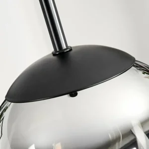 hofstein Suspension - Verre Gastor Chrome, Fumé, 1 lumière* Lampes Modernes