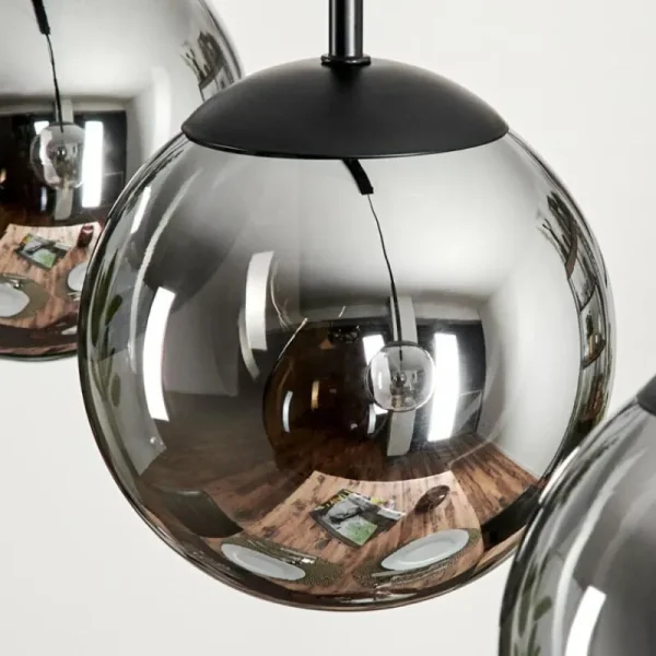 hofstein Suspension - Verre Gastor Fumé, 3 lumières* Lampes Modernes