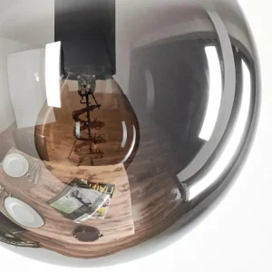 hofstein Suspension - Verre Gastor Fumé, 3 lumières* Lampes Modernes
