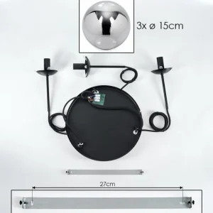 hofstein Suspension - Verre Gastor Fumé, 3 lumières* Lampes Modernes