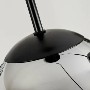 hofstein Suspension - Verre Gastor Chrome, Fumé, 3 lumières* Lampes Modernes