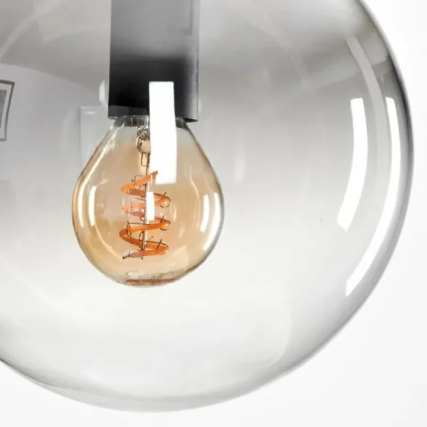 hofstein Suspension - Verre Gastor Clair, Fumé, 1 lumière* Lampes Modernes