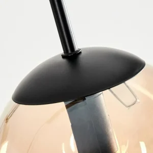 hofstein Suspension - Verre Gastor Ambre, 4 lumières* Lampes En Verre