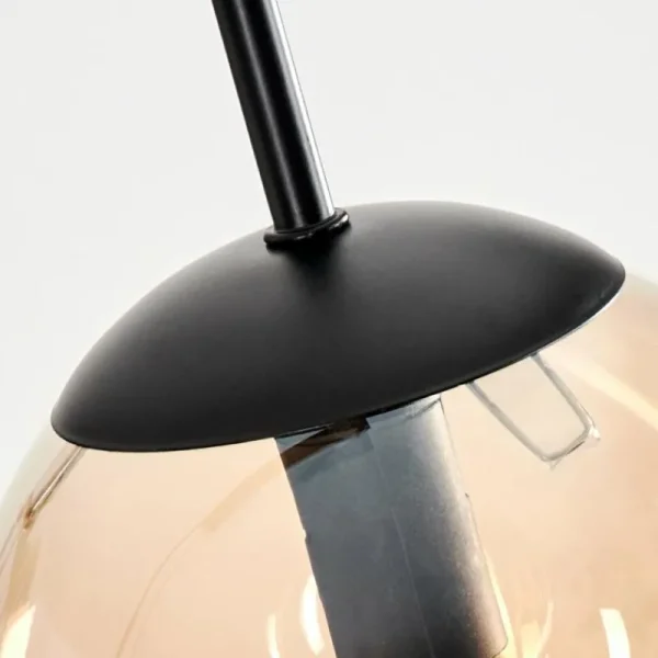 hofstein Suspension - Verre Gastor Ambre, 4 lumières* Lampes En Verre