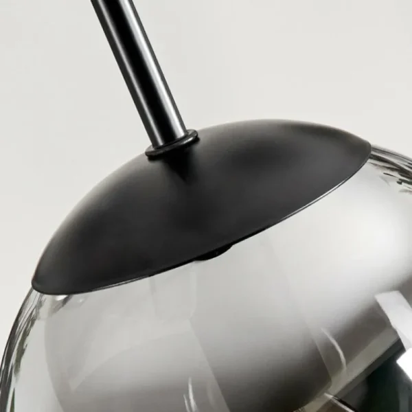 hofstein Suspension - Verre Gastor Clair, Fumé, 3 lumières* Lampes Modernes