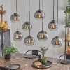 hofstein Suspension - Verre Koyoto Clair, Fumé, 8 lumières* Lampes Modernes