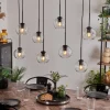 hofstein Suspension - Verre Koyoto Clair, 8 lumières* Lampes En Verre